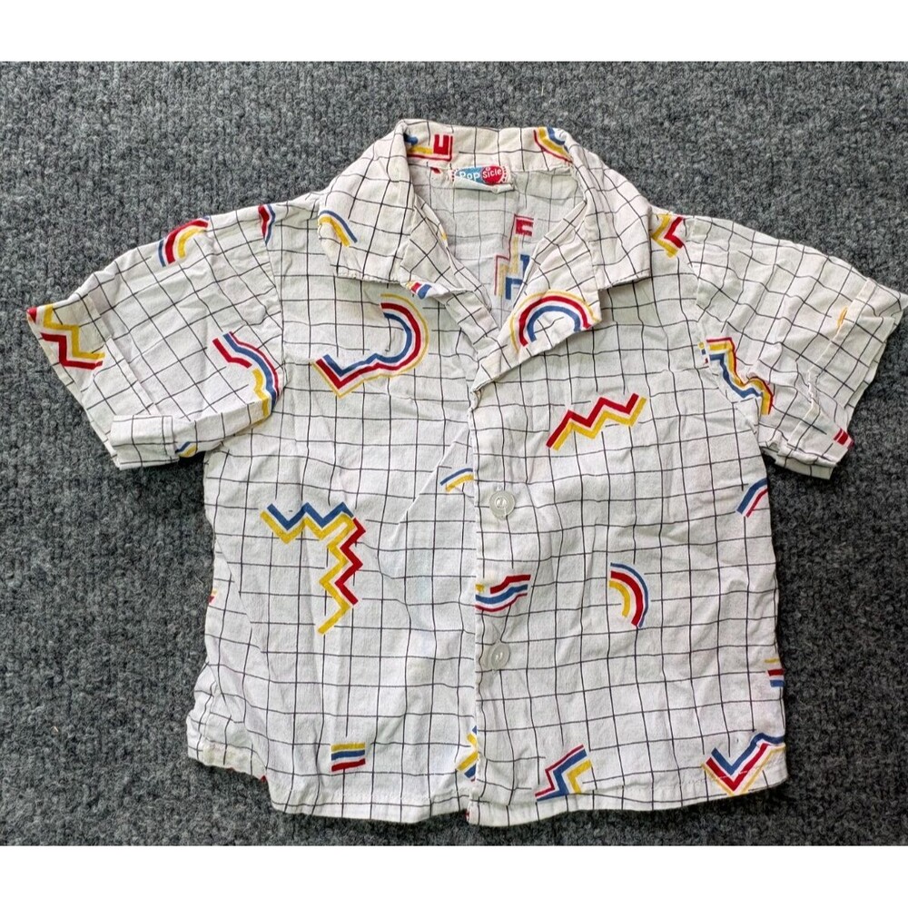 Vintage Popsicle Brand Collared Toddler Boys 12 M 12 Month Early 90s RARE
